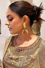 Alia Bhatt In Copa Emerald Drop Earrings