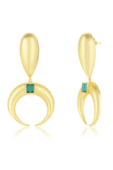 Alia Bhatt In Copa Emerald Drop Earrings