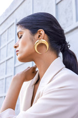 Moonbeam Hoop Earrings