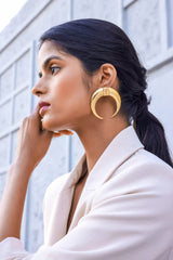 Moonbeam Hoop Earrings