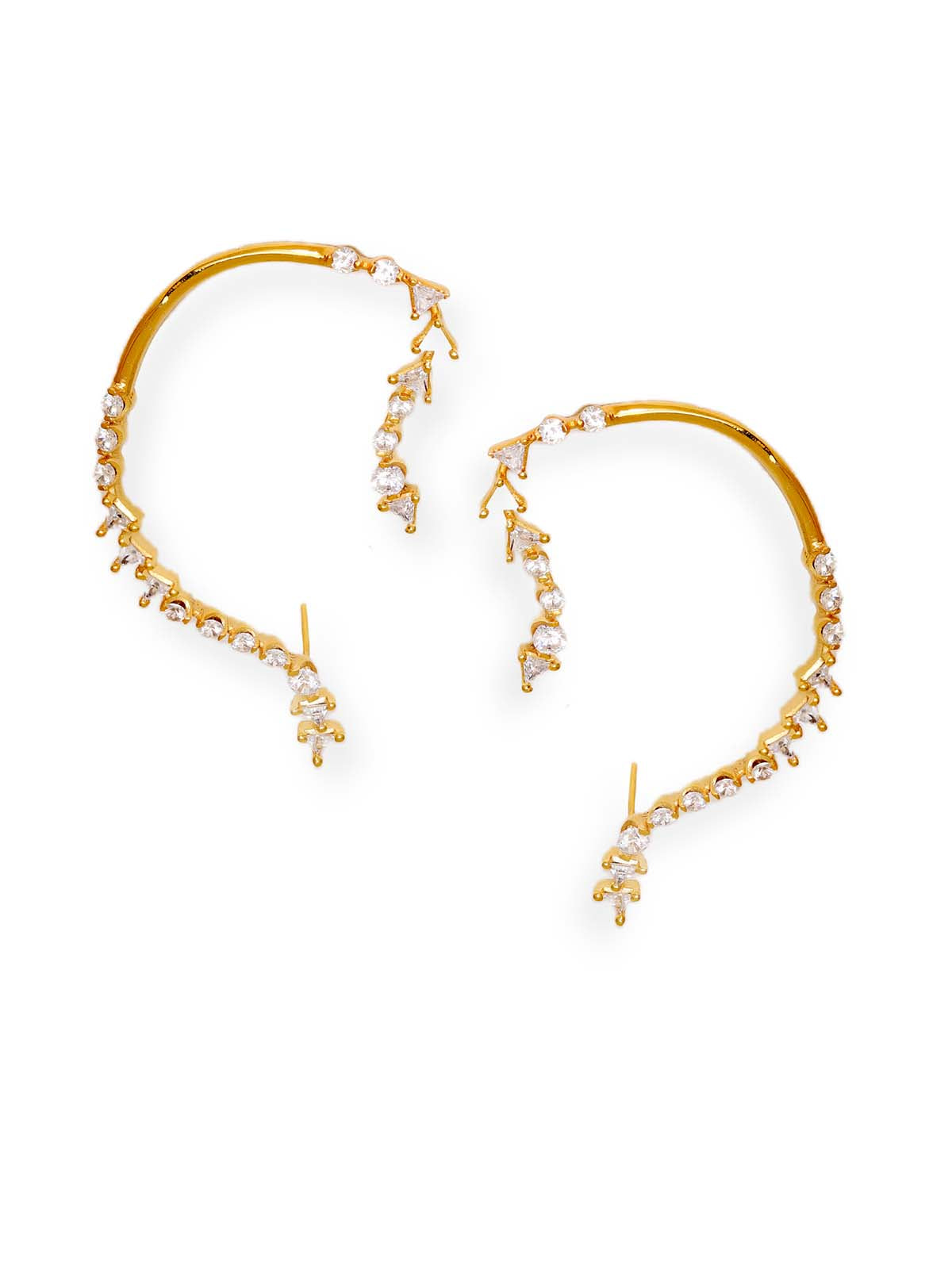 Karishma Kapoor in Crystal Earring Cuffs