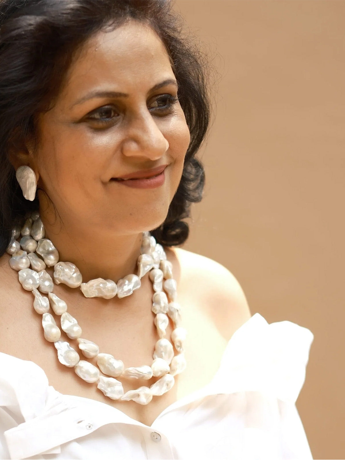 Single Baroque Pearl Choker