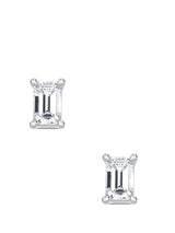 Emerald Cut Studs