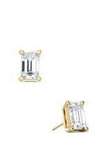 Emerald Cut Studs