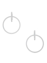 Full Circle Diamond Drop Hoops