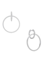 Full Circle Diamond Drop Hoops