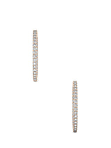 Classic Diamond Double Side Hoops