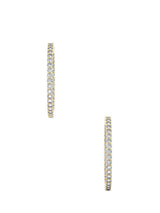 Classic Diamond Double Side Hoops