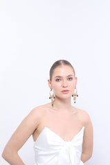 Regal Jade Dangle Earrings
