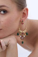 Regal Jade Dangle Earrings