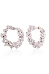 Minimal Diamond Ear Climber Earrings
