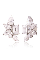 Elegant Cluster Stud Earrings
