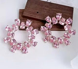 Pink Prism Hoop Earrings