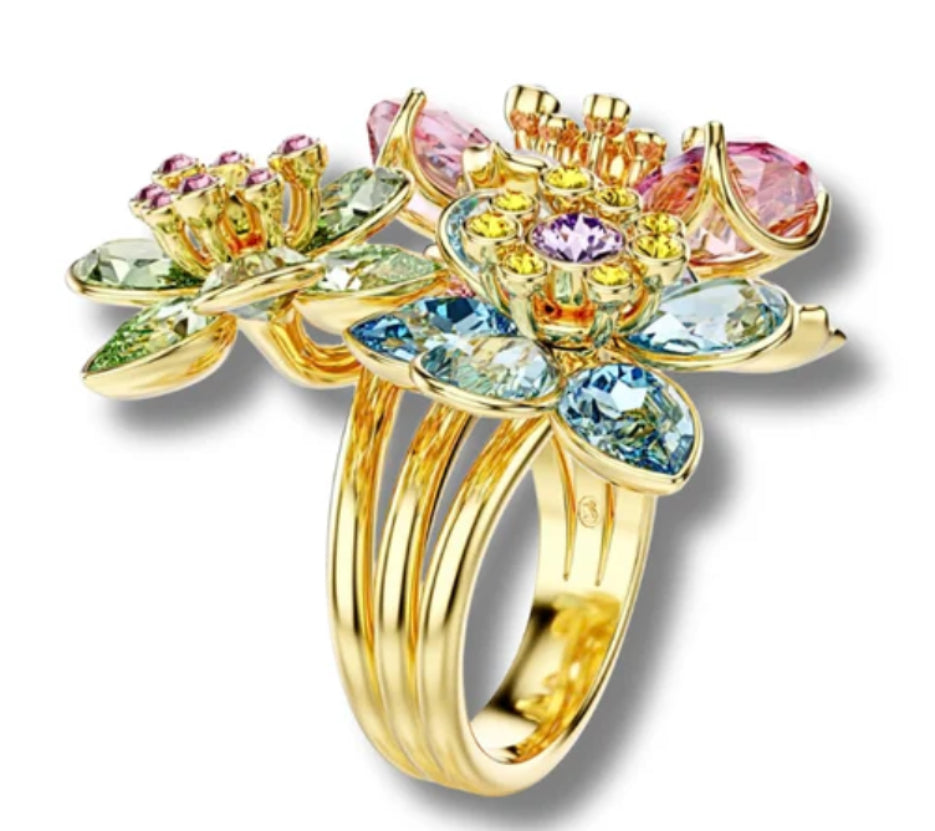Sunlit Petal Garden Ring