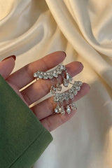Celeste Gold Crystal Cuff Earrings
