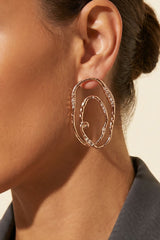 Isola Gold Crystal Statement Earrings