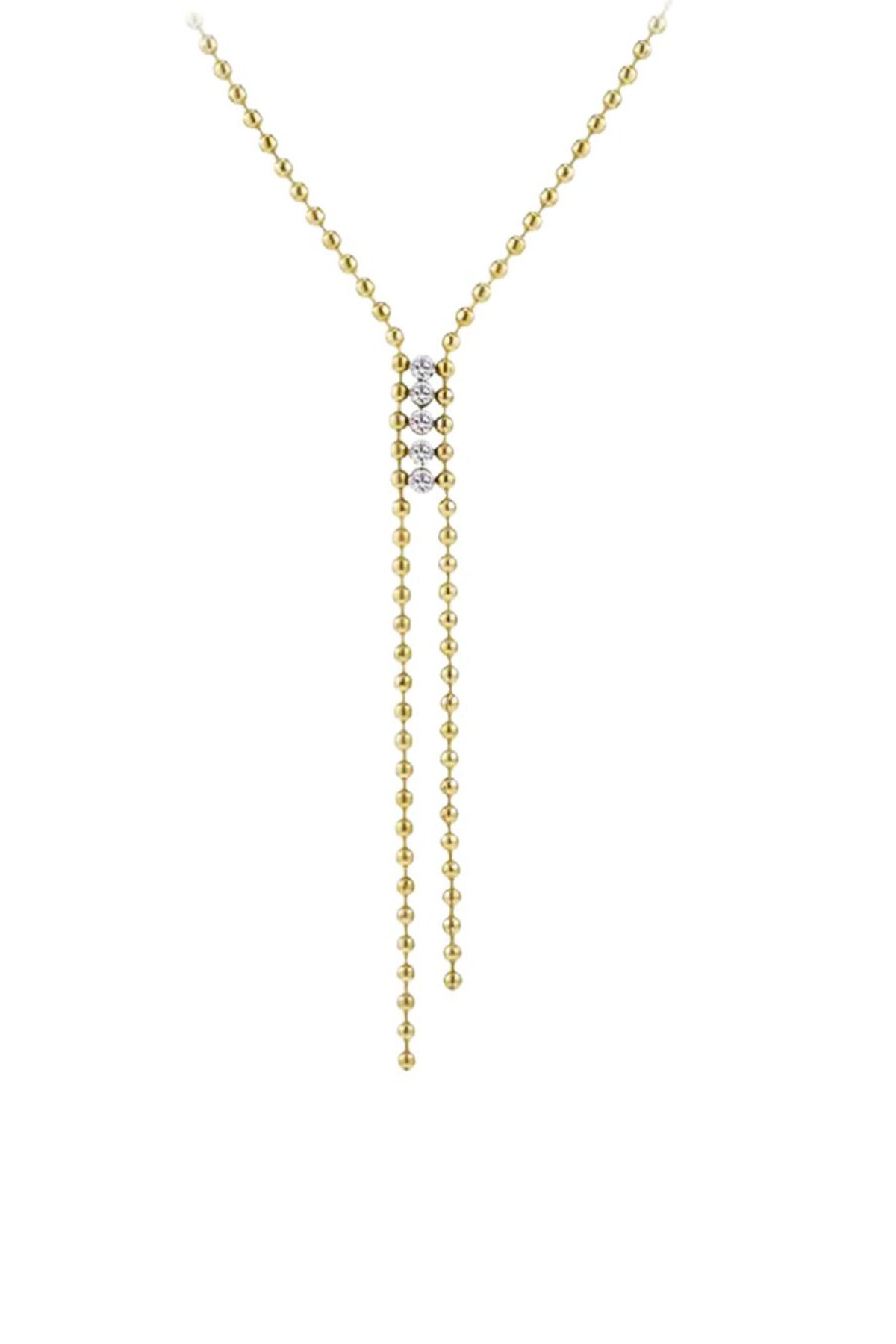 Dropform Gold Pendant Necklace