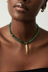 Amalfi Gold Fish Pendant Necklace