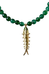 Amalfi Gold Fish Pendant Necklace