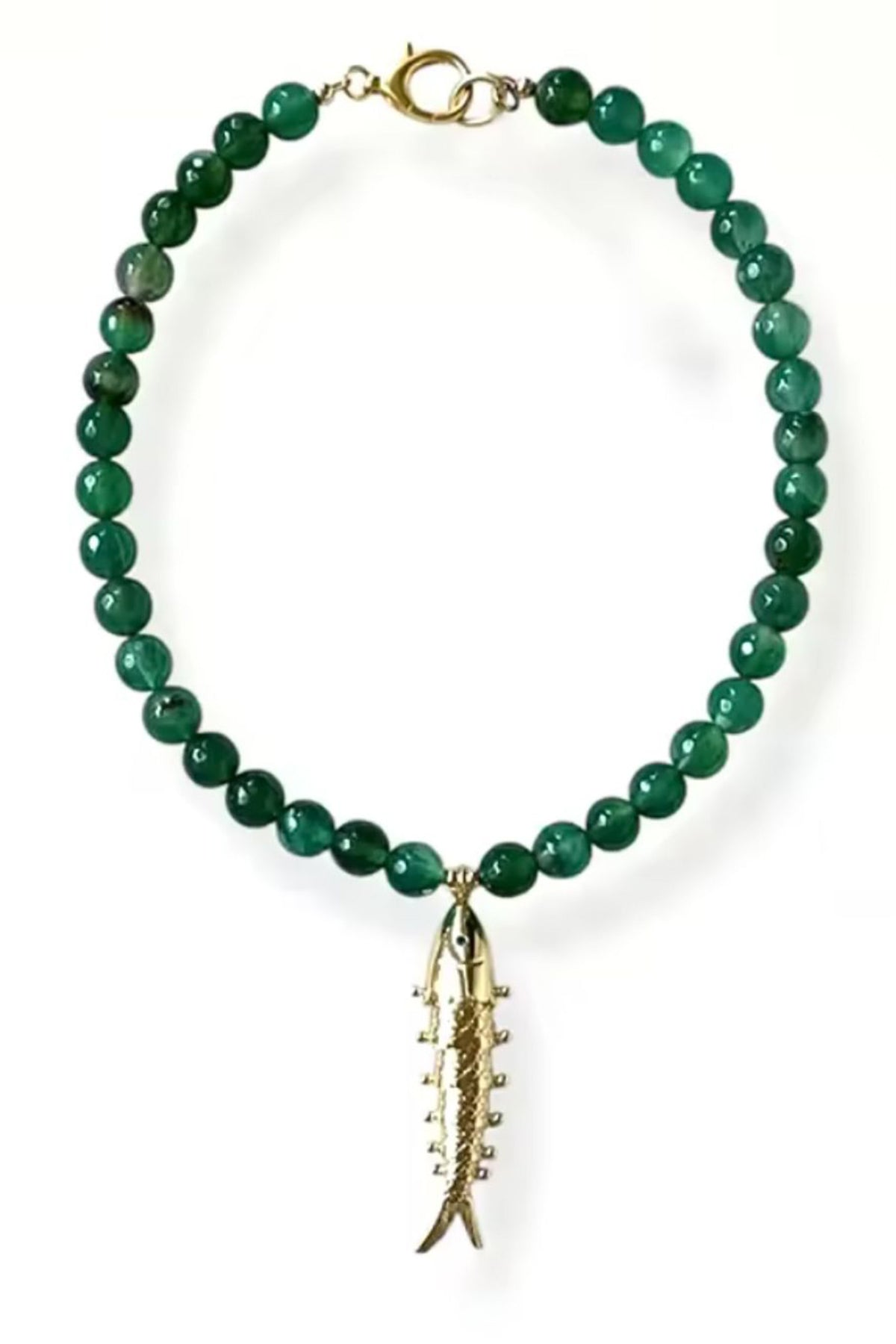 Amalfi Gold Fish Pendant Necklace