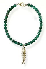 Amalfi Gold Fish Pendant Necklace