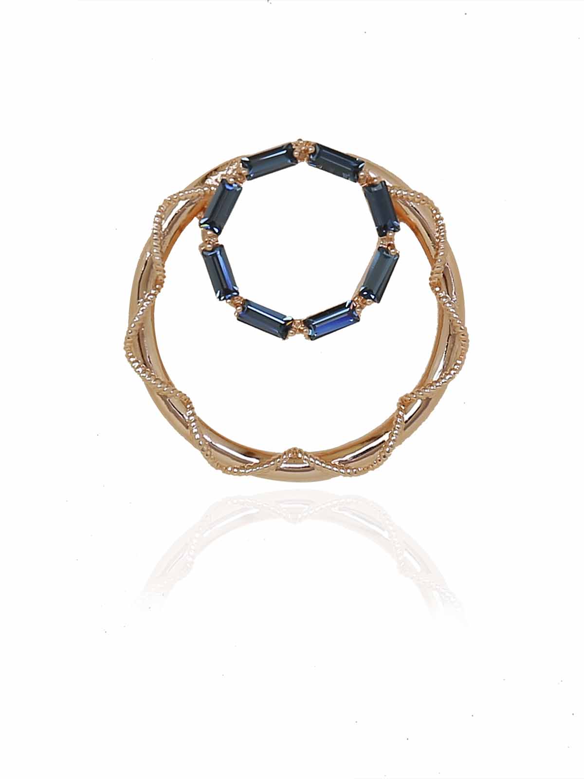 Crystal Double Hoops