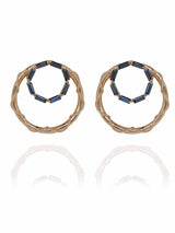 Crystal Double Hoops