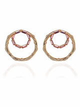 Crystal Double Hoops