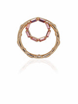Crystal Double Hoops