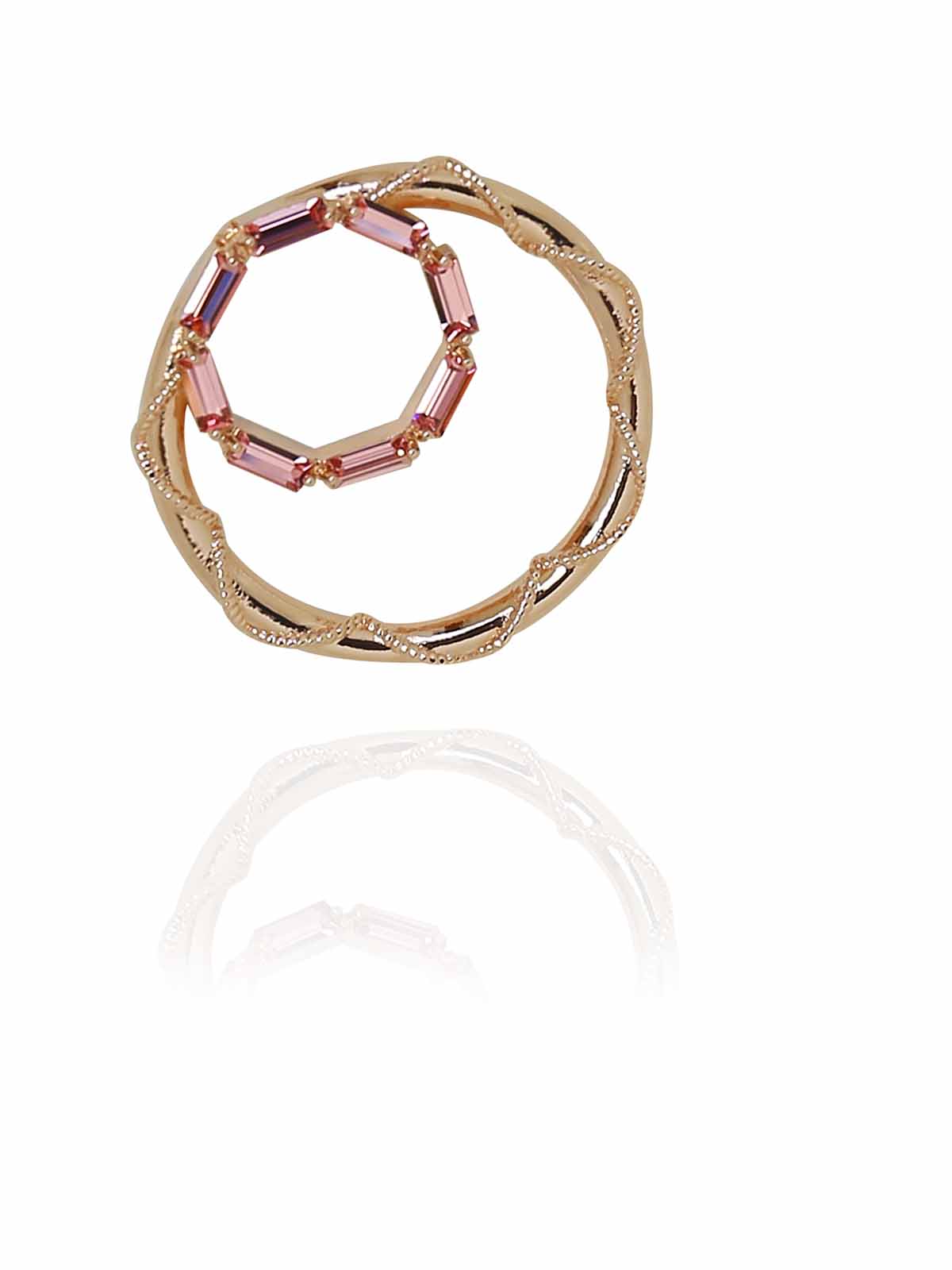 Crystal Double Hoops