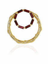 Crystal Double Hoops
