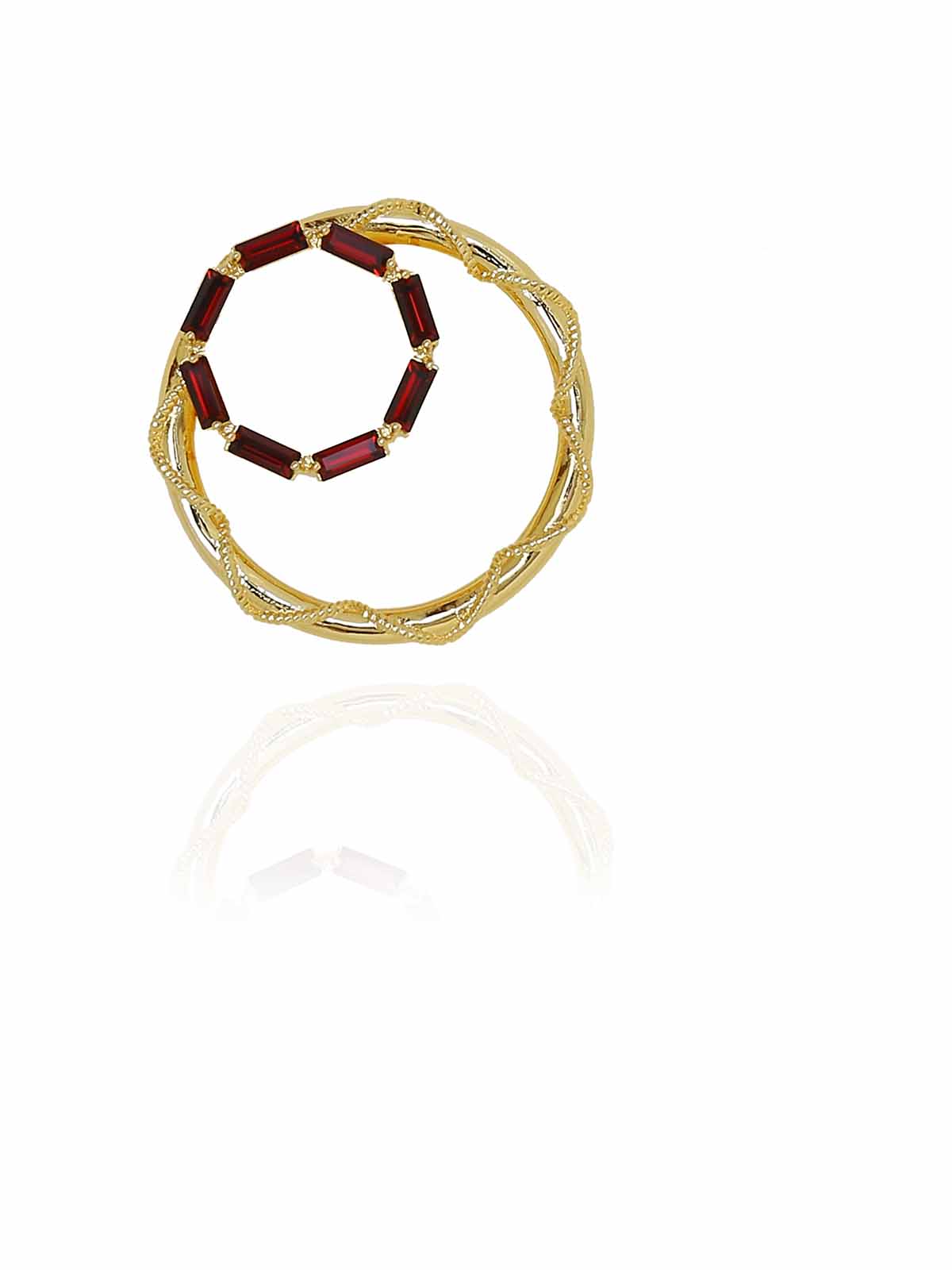 Crystal Double Hoops