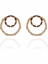 Crystal Double Hoops