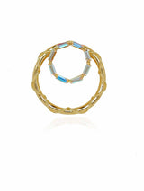Crystal Double Hoops