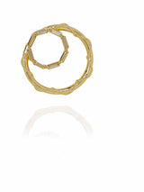Crystal Double Hoops