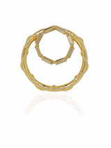 Sunny Leone In Crystal Double Hoops