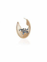 Falling Crystal Hoops