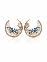 Falling Crystal Hoops