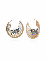 Falling Crystal Hoops
