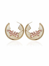Falling Crystal Hoops