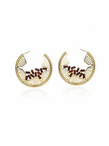 Falling Crystal Hoops