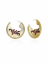 Falling Crystal Hoops