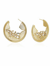 Falling Crystal Hoops