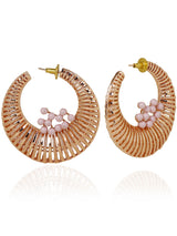 Crystal & Woven Statement Hoops