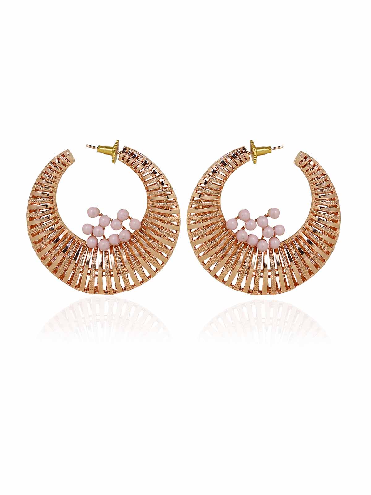 Crystal & Woven Statement Hoops