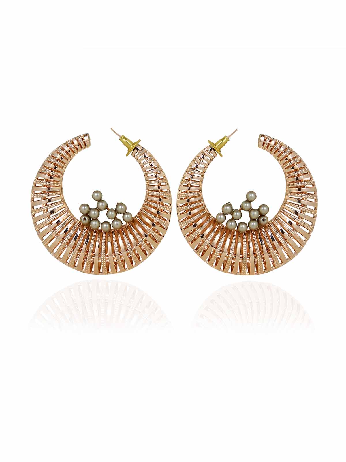 Crystal & Woven Statement Hoops
