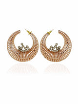 Crystal & Woven Statement Hoops