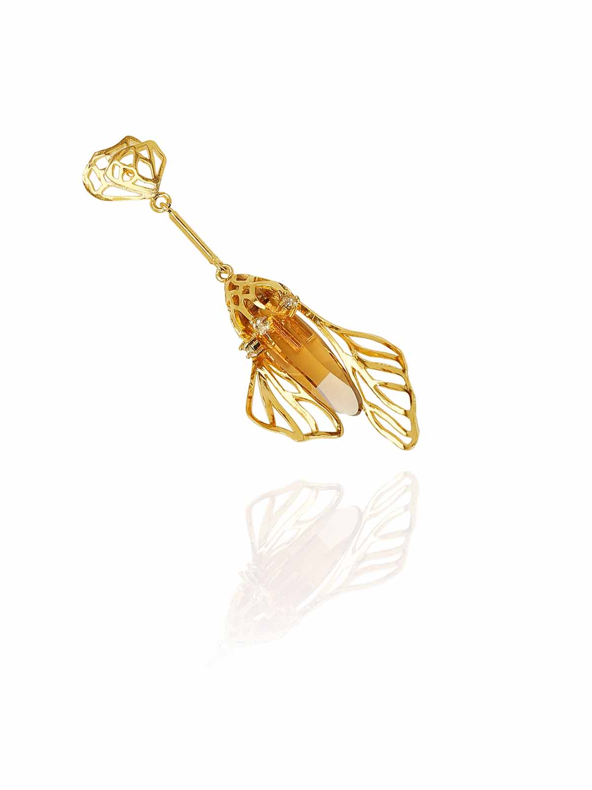 Crystal Butterfly Danglers