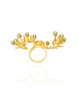 Double Finger Crystal Ring