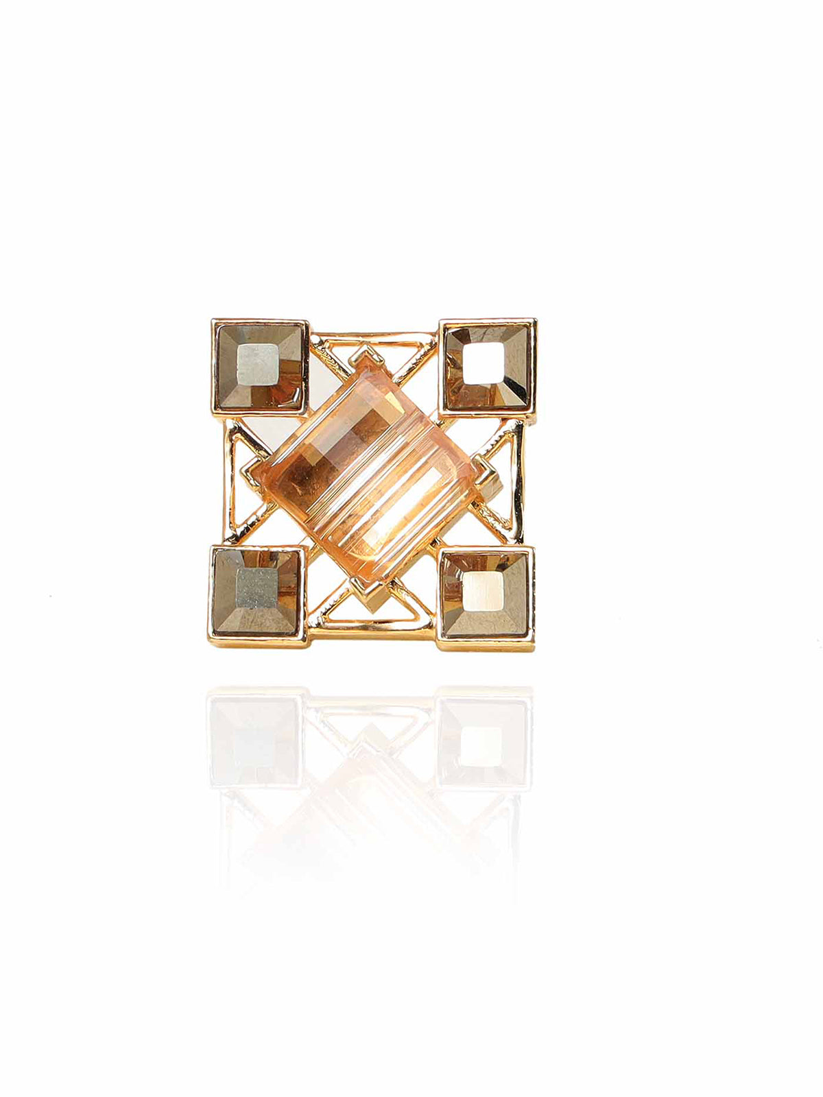 Square Crystal Studs